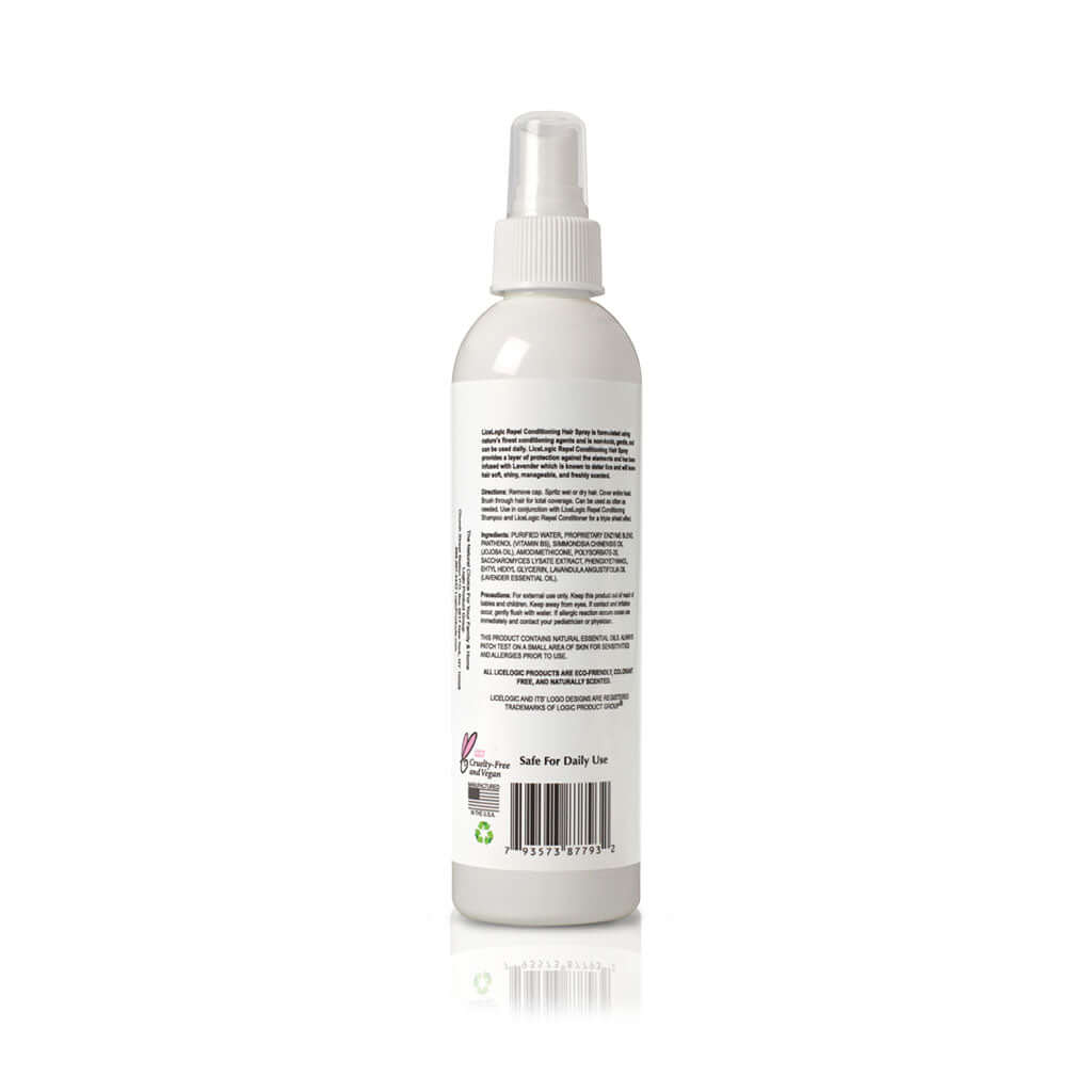 Licelogic Repel Conditioning Hair Spray Lavender - Back